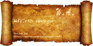 Würth Andrea névjegykártya